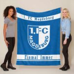 1. FC Magdeburg Einmal Immer Fußballverein Fleecedecke – Decke