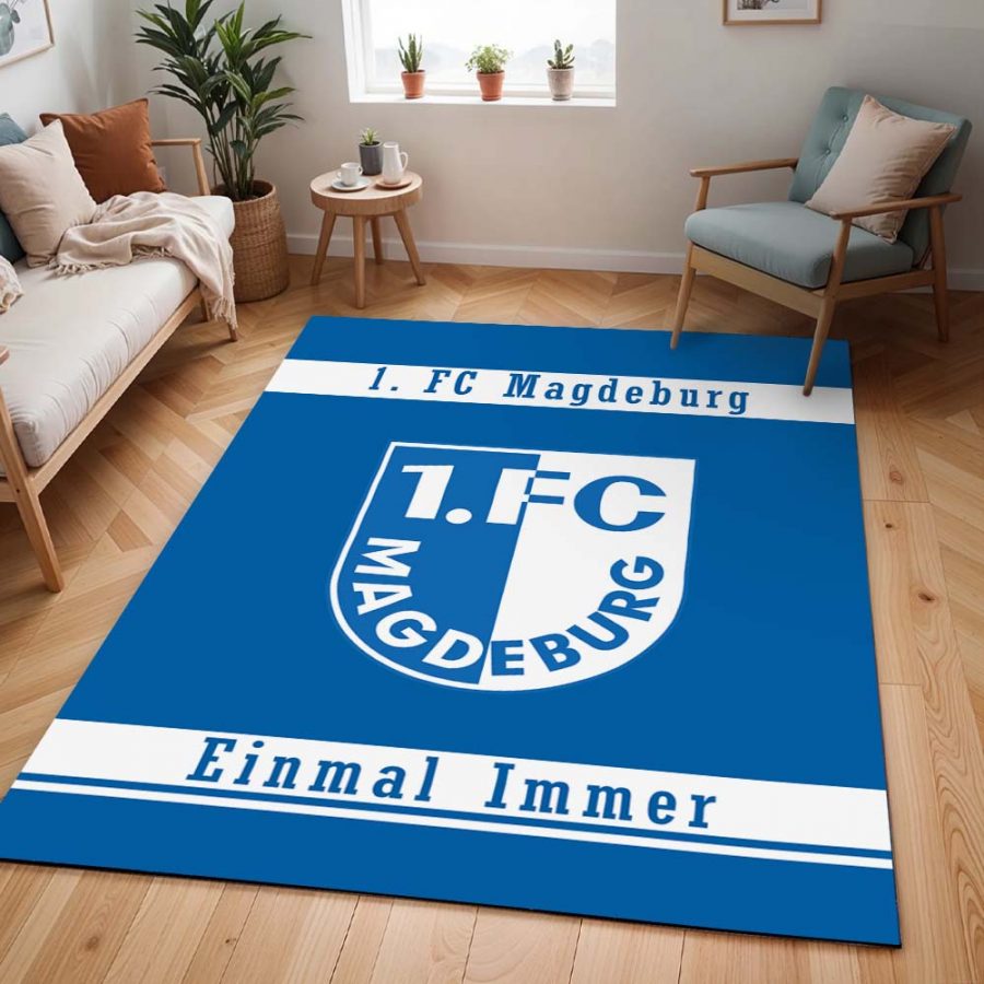 1. FC Magdeburg Einmal Immer Fußballverein Teppich – Bild 2