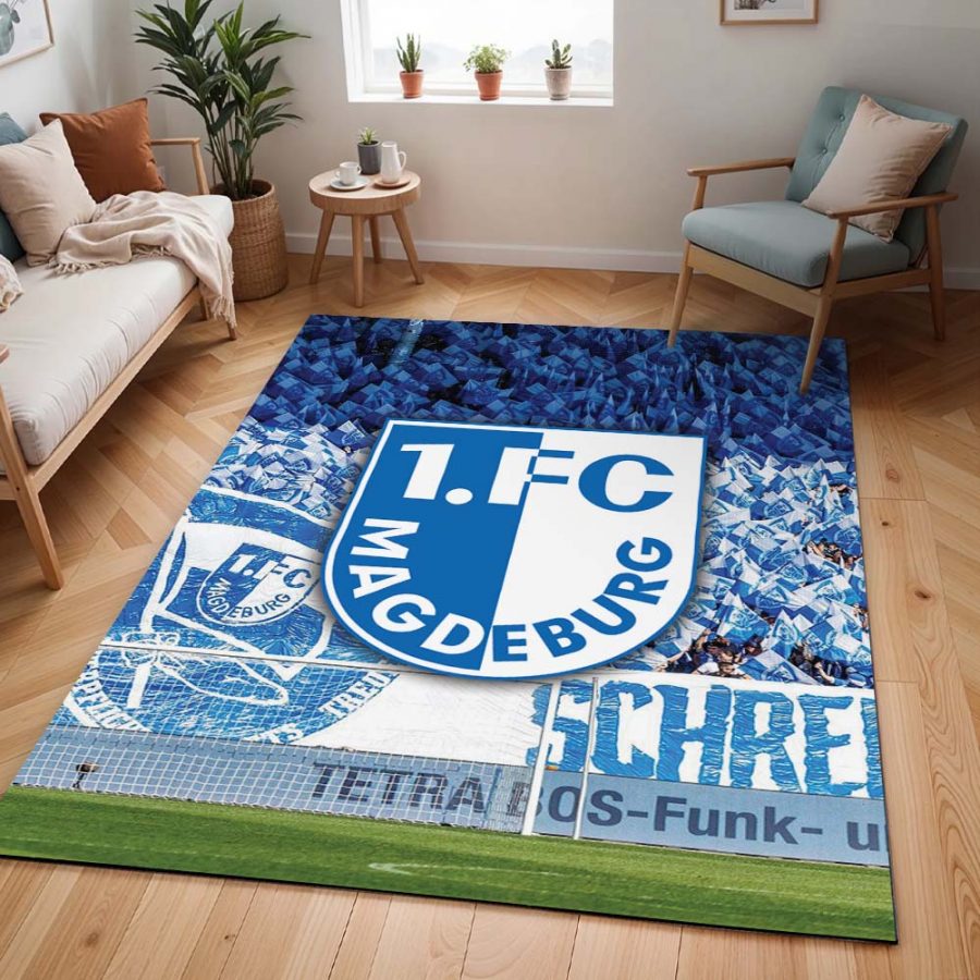 1. FC Magdeburg Magdeburger Fans feiern ihre Mannschaft Teppich – Bild 2