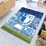 1. FC Magdeburg Magdeburger Fans feiern ihre Mannschaft Teppich