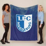 1. FC Magdeburg blau Fleecedecke – Decke