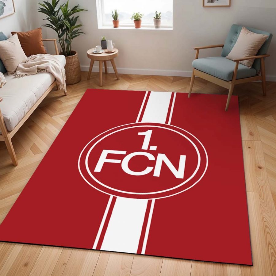 1. FC Nürnberg schwarz weiß Gestreift Teppich – Bild 2