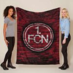 1. FC Nürnberg kastanienbraune Backsteinmauer Fleecedecke – Decke