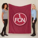 1. FC Nürnberg roter Hintergrund Fleecedecke – Decke