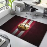1. FC Nürnberg roter Metallhintergrund Teppich