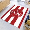 1. FC Nürnberg rot-weißer vertikaler Hintergrund Teppich