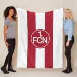 1. FC Nürnberg weiß-rot Fleecedecke – Decke