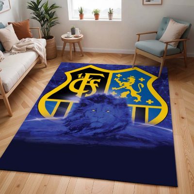 Alternative view of 1. FC Saarbrücken blauer Hintergrund und Löwe Teppich