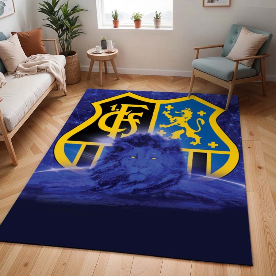 1. FC Saarbrücken blauer Hintergrund und Löwe Teppich – Bild 2