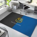 1. FC Saarbrücken blau schwarzer Hintergrund Teppich