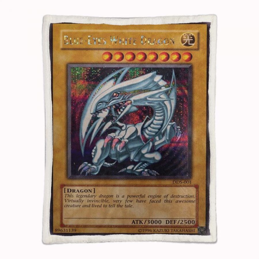 2002 Dark Duel Stories Blaue Augen Weißer Drache PSA 10 Decke - Fleecedecke – Bild 2