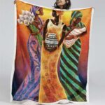 Afrika Frauen Kunst Decke – Fleecedecke
