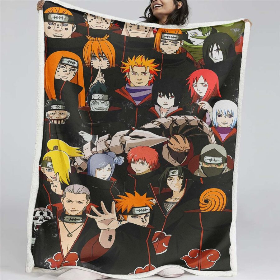 Akatsuki Naruto 02 Decke - Fleecedecke