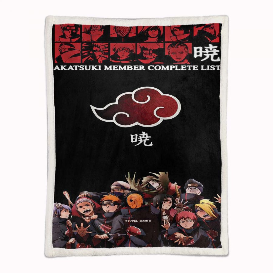Akatsuki Naruto 03 Decke - Fleecedecke – Bild 2