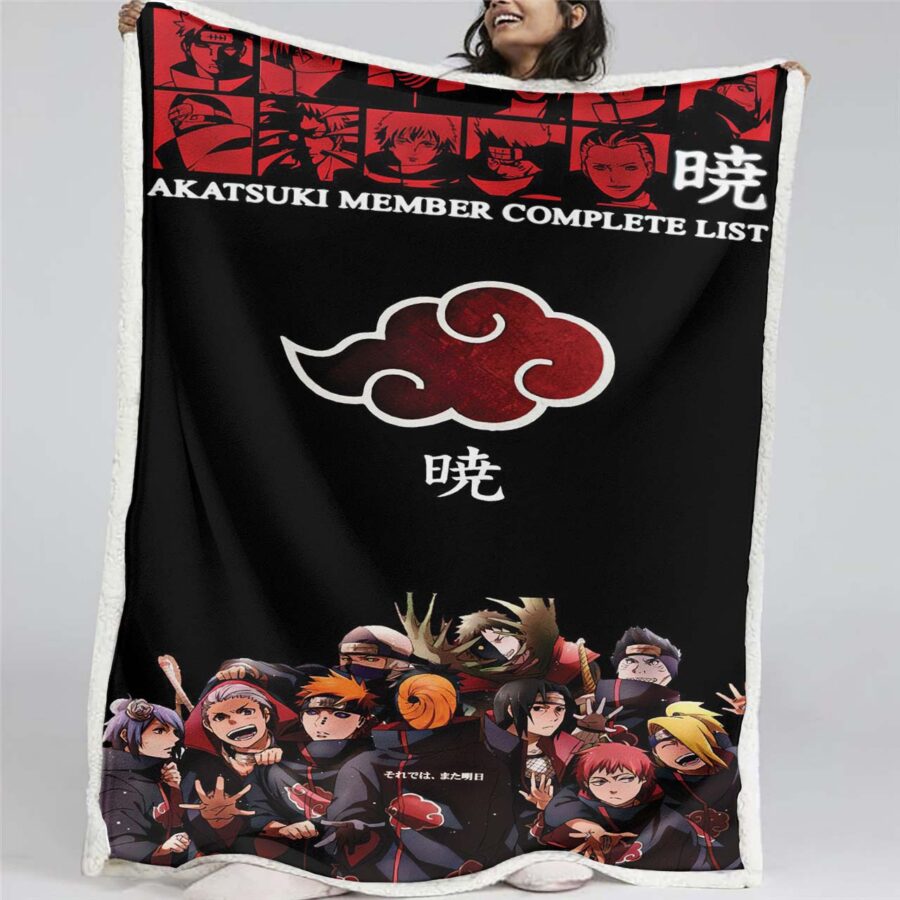 Akatsuki Naruto 03 Decke - Fleecedecke