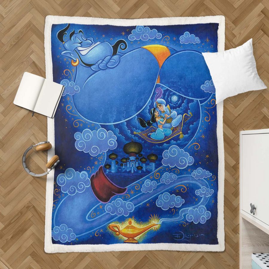 Aladdin Disney 02 Decke - Fleecedecke – Bild 3