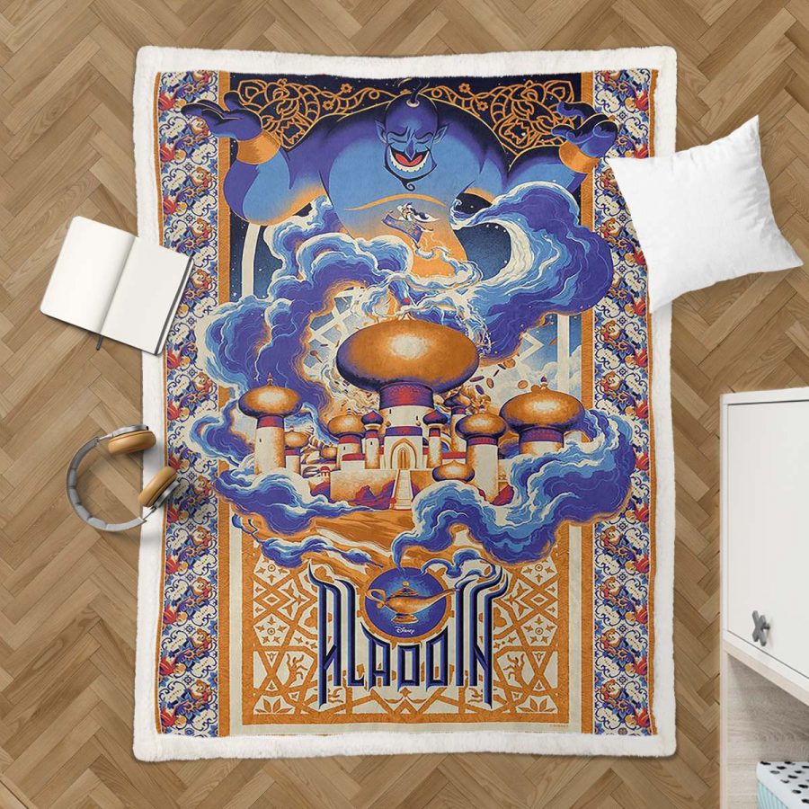 Aladdin und die Wunderlampe Decke - Fleecedecke – Bild 3