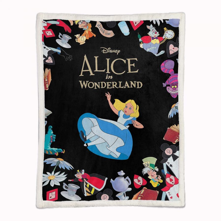 Alice im Wunderland 1001 Decke - Fleecedecke – Bild 2