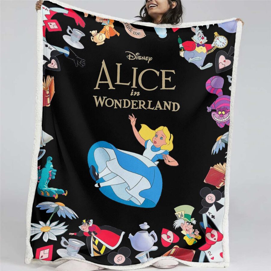 Alice im Wunderland 1001 Decke - Fleecedecke