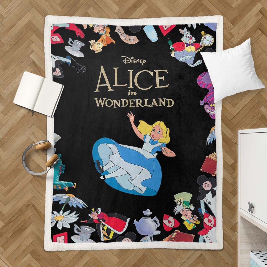 Alice im Wunderland 1001 Decke - Fleecedecke – Bild 3