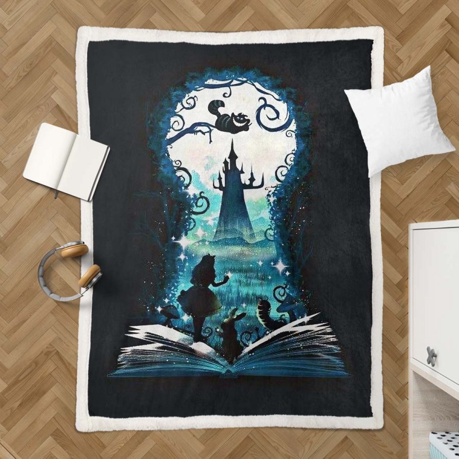 Alice im Wunderland 1002 Decke - Fleecedecke – Bild 3