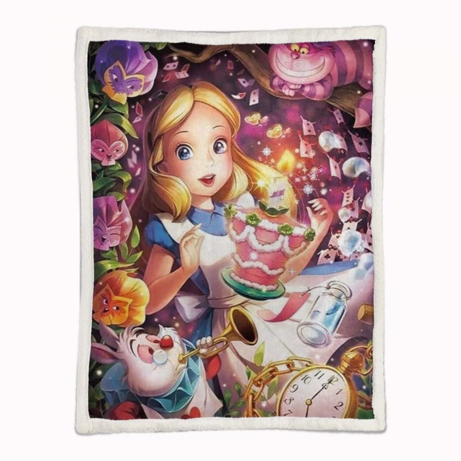 Alice im Wunderland Fairy Tail 04 Decke - Fleecedecke – Bild 2