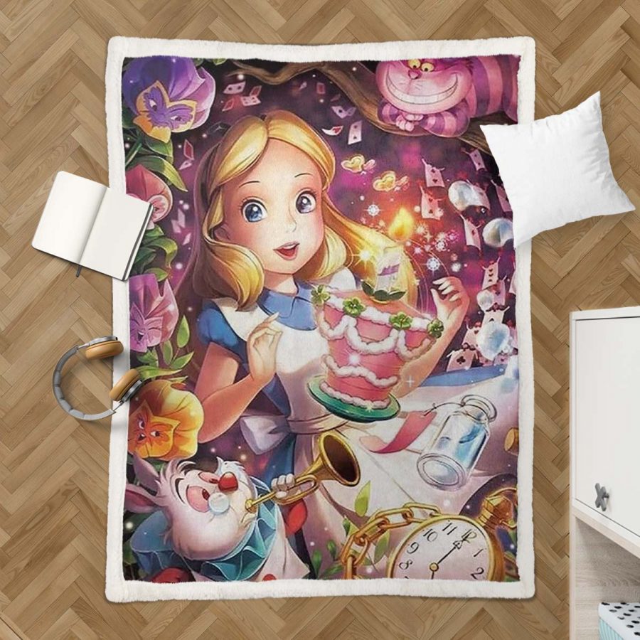 Alice im Wunderland Fairy Tail 04 Decke - Fleecedecke – Bild 3