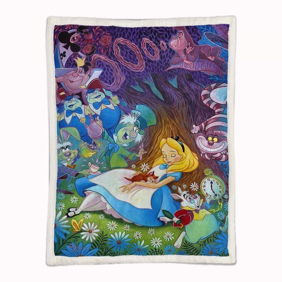 Alice im Wunderland Fairy Tail 05 Decke - Fleecedecke – Bild 2