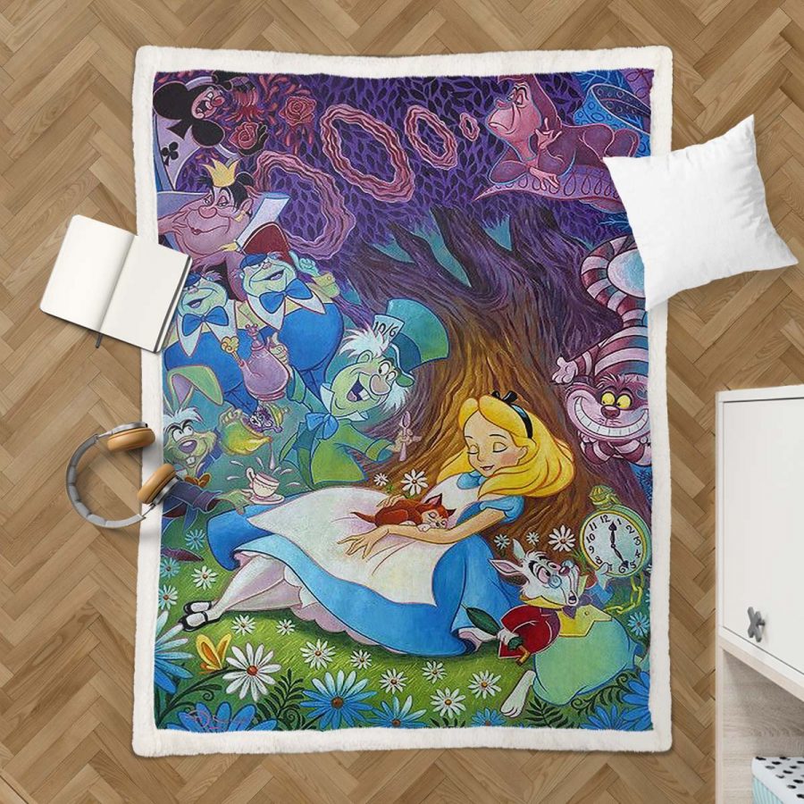 Alice im Wunderland Fairy Tail 05 Decke - Fleecedecke – Bild 3