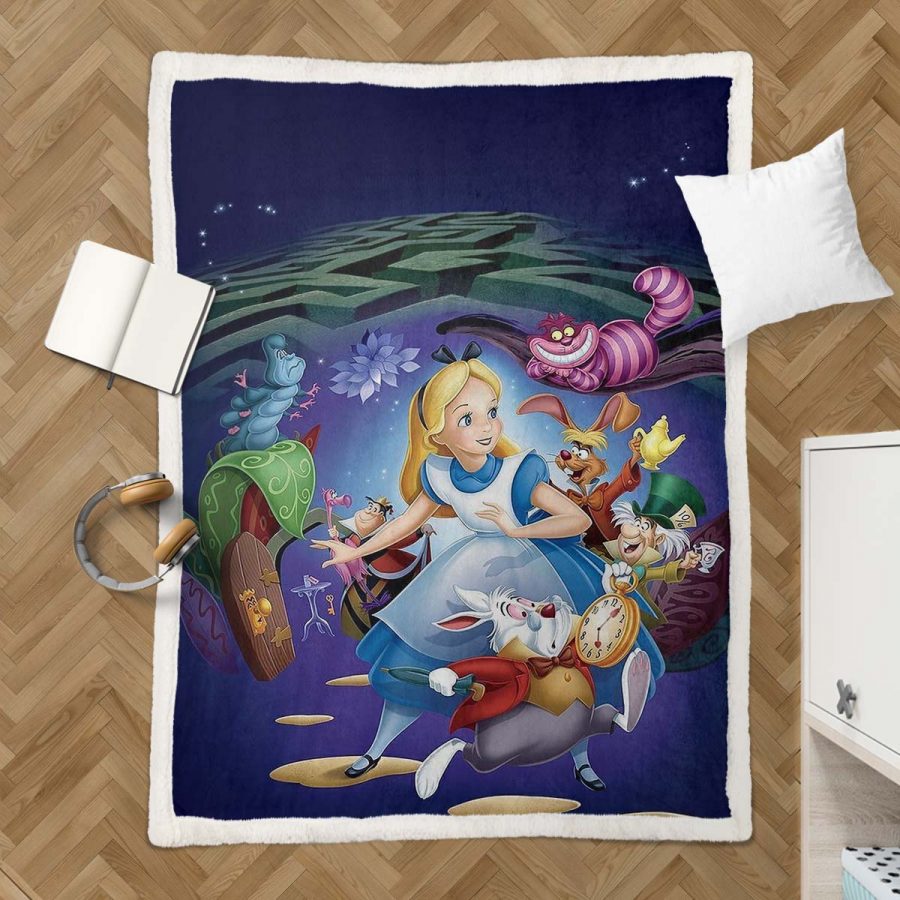 Alice im Wunderland Fairy Tail 06 Decke - Fleecedecke – Bild 3