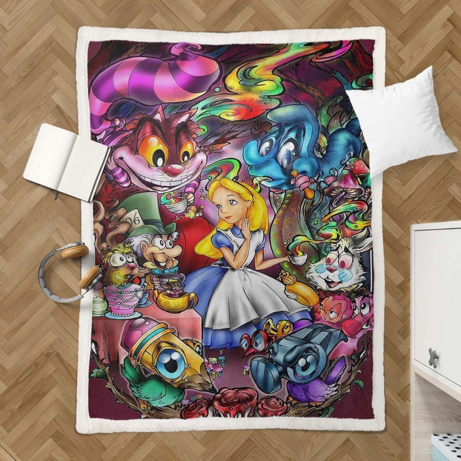 Alice im Wunderland Fairy Tail 07 Decke - Fleecedecke – Bild 3