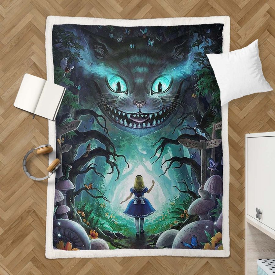 Alice im Wunderland Fairy Tail 08 Decke - Fleecedecke – Bild 3