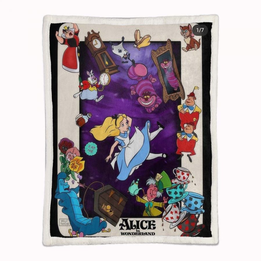 Alice im Wunderland Fairy Tail 10 Decke - Fleecedecke – Bild 2