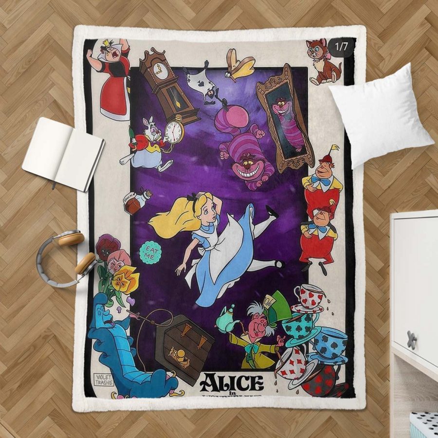 Alice im Wunderland Fairy Tail 10 Decke - Fleecedecke – Bild 3
