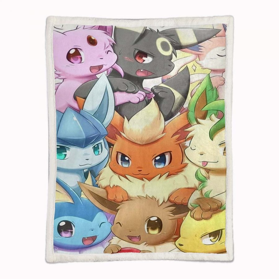 Alle Evoli-Entwicklungen Pokemon 1003 Decke - Fleecedecke – Bild 2