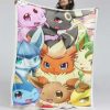 Alle Evoli-Entwicklungen Pokemon 1003 Decke - Fleecedecke