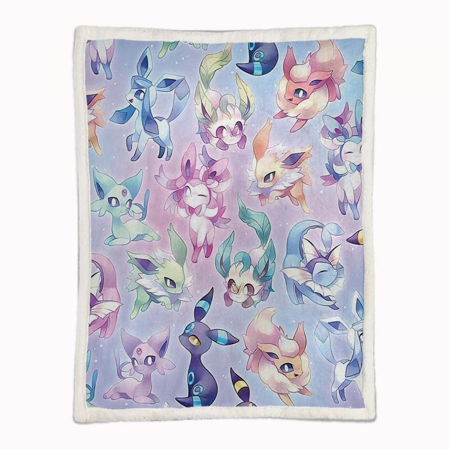 Alle Evoli-Entwicklungen Pokemon 1006 Decke - Fleecedecke – Bild 2