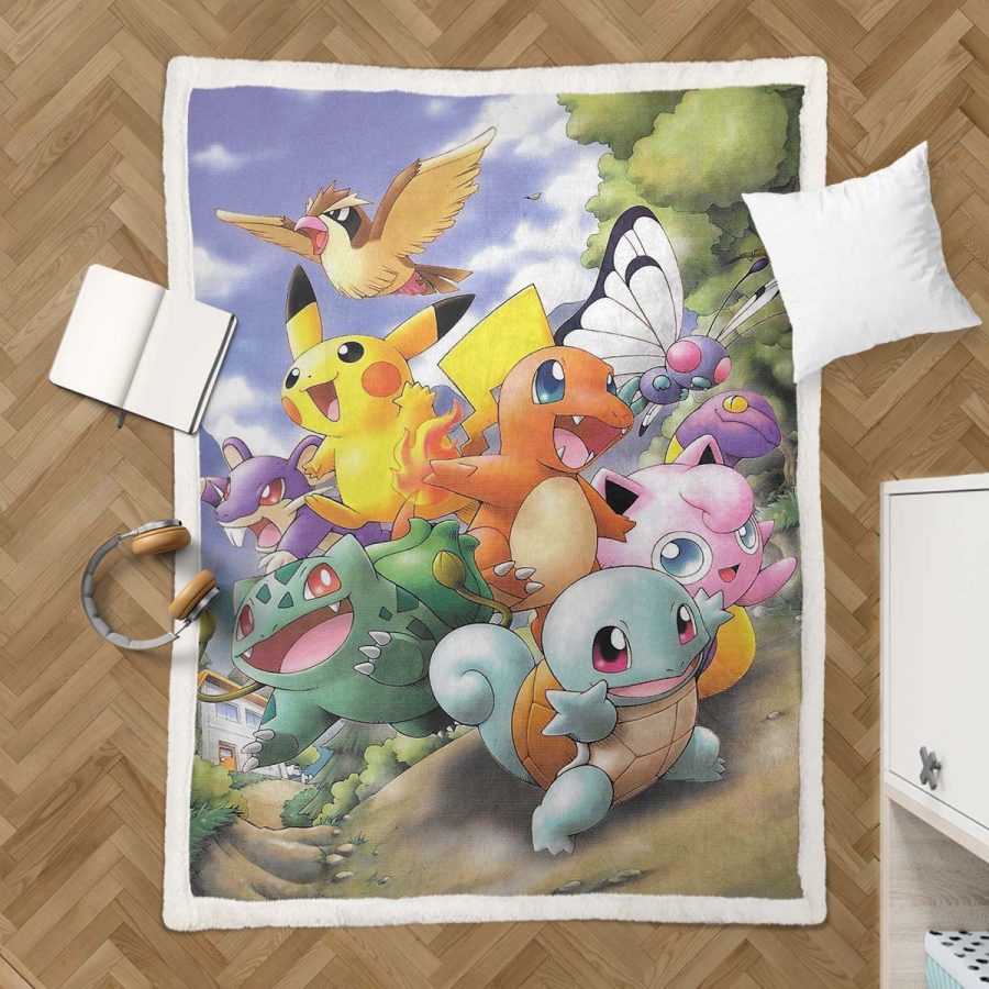 Alle Pokemon Cute 2 Decke - Fleecedecke – Bild 3
