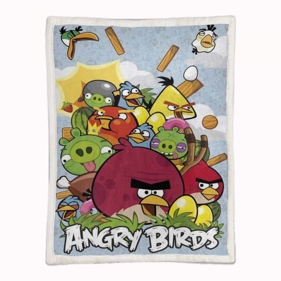 Angry Birds Alle Charaktere 13 Decke - Fleecedecke – Bild 2