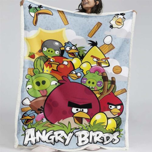 Angry Birds Alle Charaktere 13 Decke - Fleecedecke