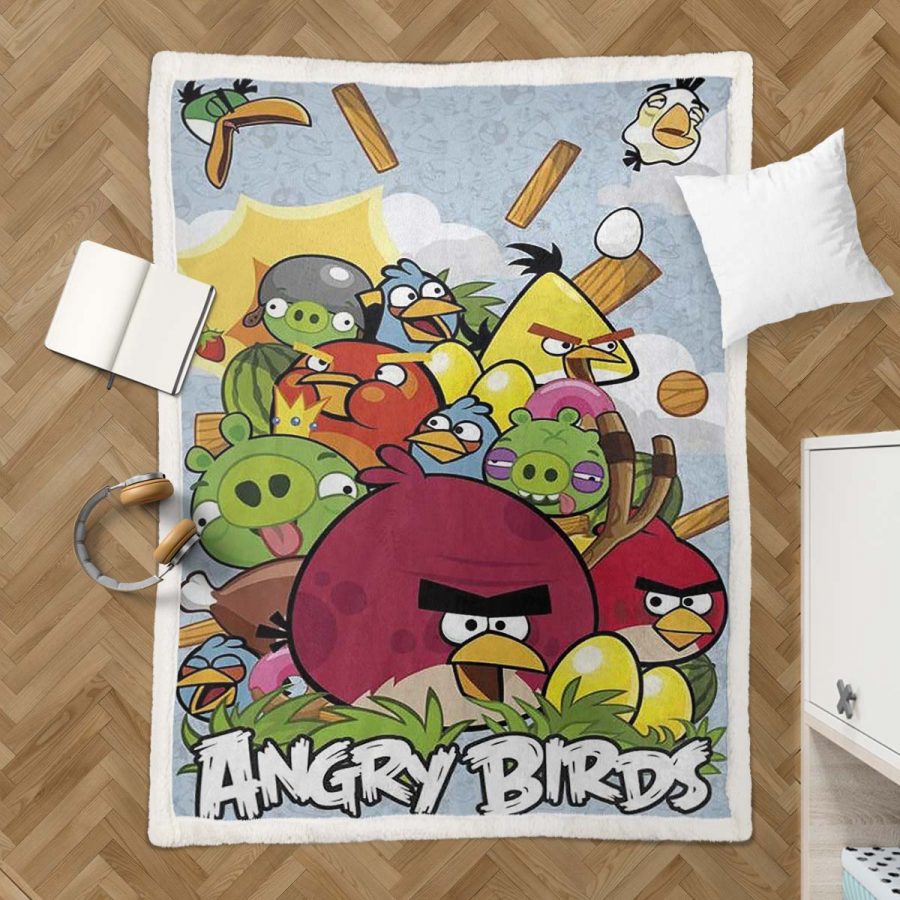 Angry Birds Alle Charaktere 13 Decke - Fleecedecke – Bild 3