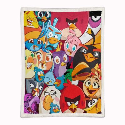 Alternative view of Angry Birds Alle Charaktere 14 Decke - Fleecedecke
