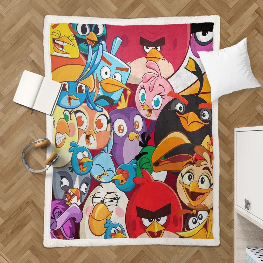 Angry Birds Alle Charaktere 14 Decke - Fleecedecke – Bild 3