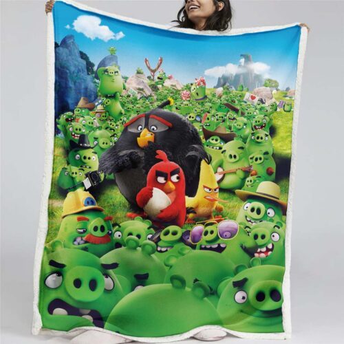 Angry Birds Charaktere 07 Decke - Fleecedecke