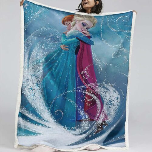 Anna und Elsa Die Eiskönigin 02 Decke - Fleecedecke