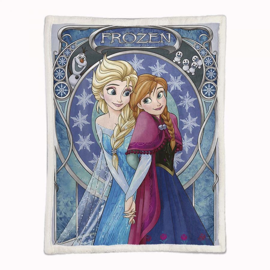 Anna und Elsa Die Eiskönigin 03 Decke - Fleecedecke – Bild 2