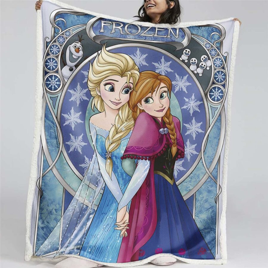 Anna und Elsa Die Eiskönigin 03 Decke - Fleecedecke