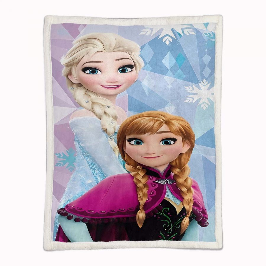 Anna und Elsa Die Eiskönigin 04 Decke - Fleecedecke – Bild 2