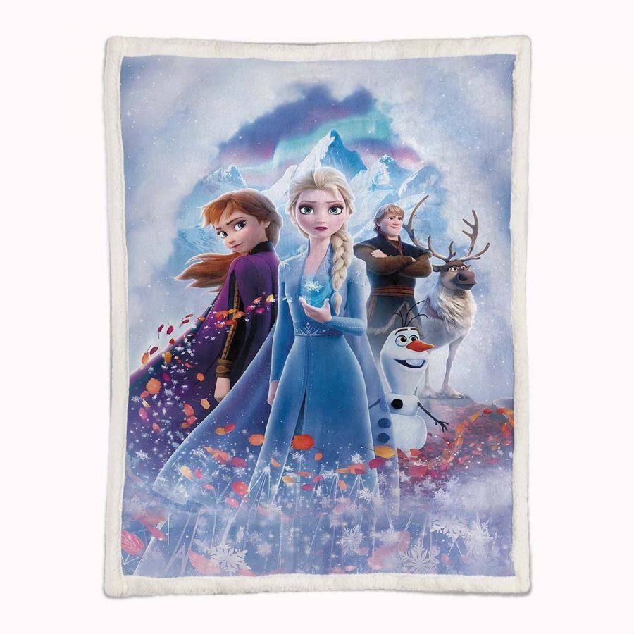 Anna und Elsa Die Eiskönigin Alle Charaktere 01 Decke - Fleecedecke – Bild 2
