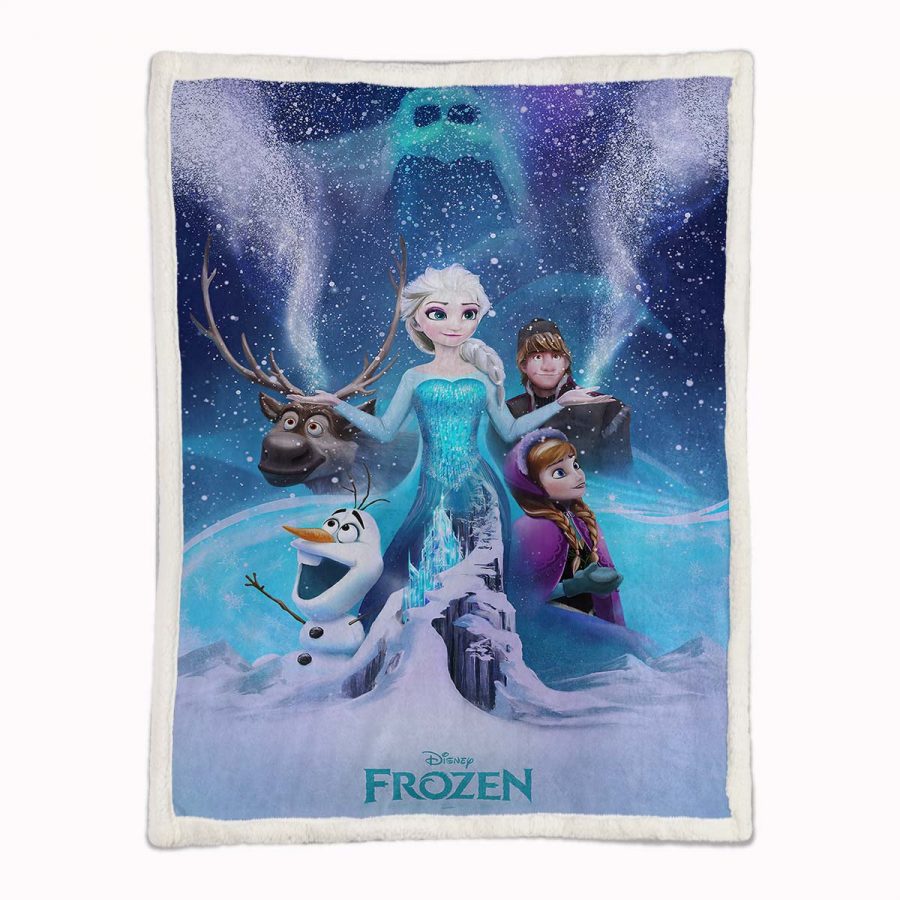 Anna und Elsa Die Eiskönigin Alle Charaktere 02 Decke - Fleecedecke – Bild 2